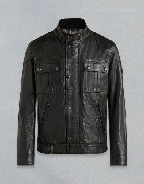 BELSTAFF GANGSTER 2.0 LEATHER JACKET In Burnish Gold Leather