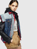 DIESEL L-MARALI Leather jacket with triple-layer effect