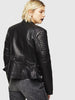 DIESEL L-IGE Biker jacket with padded detailing