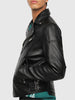 DIESEL L-KRAMPIS Leather motorcycle jacket
