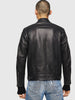 DIESEL L-SHIRO Panelled leather biker jacket