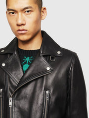 DIESEL L-GOTIV Biker jacket with metal hardware – Greet Silk