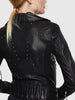 DIESEL L-SINYA-A Biker jacket in studded leather