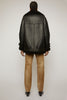 ACNE STUDIOS Shearling aviator jacket black / black