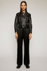 ACNE STUDIOS Cropped biker jacket black