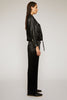 ACNE STUDIOS Cropped biker jacket black