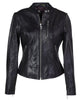 SCHOTT NYC Women's Lambskin "Cafe" Leather Jacket