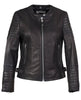 SCHOTT NYC Womens Lambskin Cafe Jacket