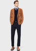 GIORGIO ARMANI  Double-breasted blazer in lambskin nubuck leather