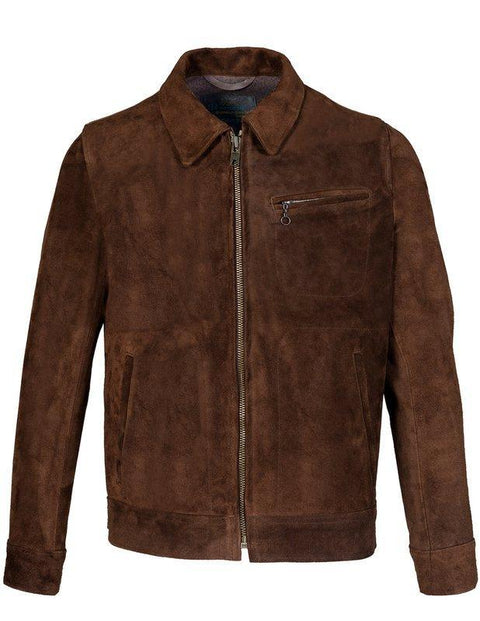 Schott duke hot sale suede jacket