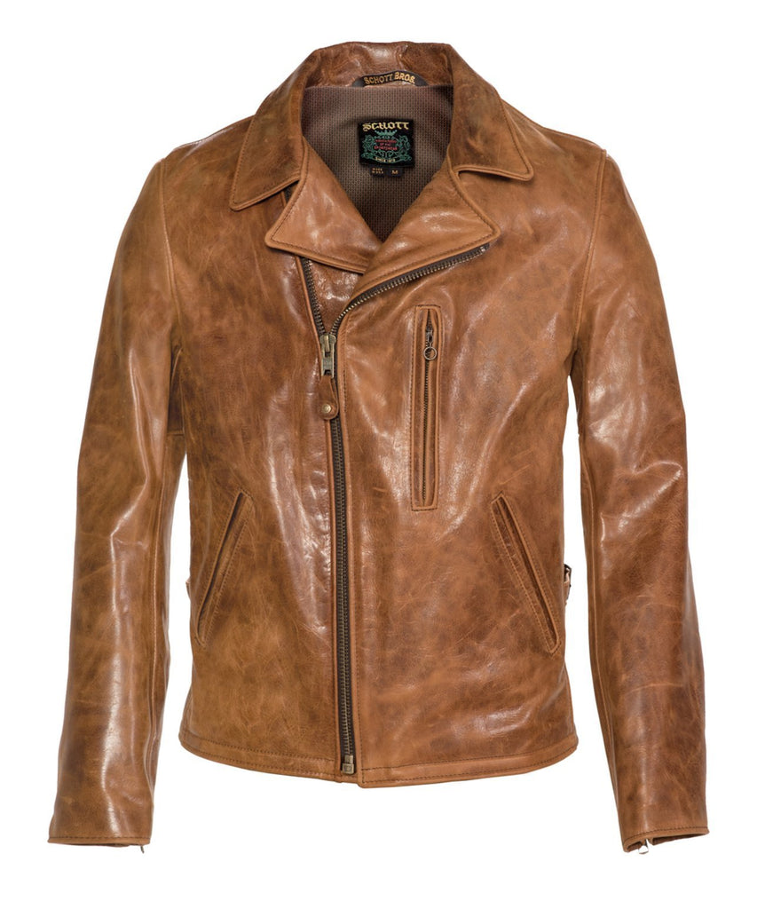 Schott NYC Express Men's Motorcycle Leather Jacket – Greet Silk