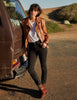 SCHOTT NYC Women's 23" Waxy Natural Grain Cowhide Perfecto® Asymmetrical Leather Jacket