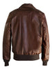 Schott NYC Waxed Natural Pebbled Cowhide A-2 Leather Flight Jacket