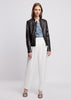 EMPORIO ARMANI  Biker jacket in glove-like nappa leather