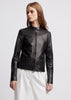 EMPORIO ARMANI  Biker jacket in glove-like nappa leather