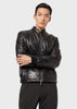 GIORGIO ARMANI  Blouson with leather front and quilted rear