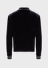 GIORGIO ARMANI  Reversible tanned Nappa leather and embossed-logo velvet blouson jacket