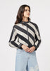 EMPORIO ARMANI  Glove-like lamb nappa leather bomber with two-tone bands