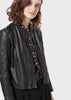 EMPORIO ARMANI  Dyed lamb nappa leather jacket