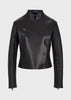 EMPORIO ARMANI  Aniline nappa leather jacket with quilted details