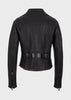 EMPORIO ARMANI  Aniline nappa leather jacket with quilted details