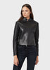 EMPORIO ARMANI  Aniline nappa leather jacket with quilted details