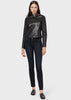 EMPORIO ARMANI  Aniline nappa leather jacket with quilted details
