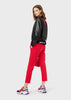 EMPORIO ARMANI  Lambskin nappa leather bomber with embroidered maxi eagle