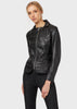 EMPORIO ARMANI  Semi-aniline lambskin nappa leather jacket with studs