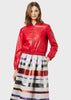 EMPORIO ARMANI  Lambskin nappa leather bomber with embroidered maxi eagle