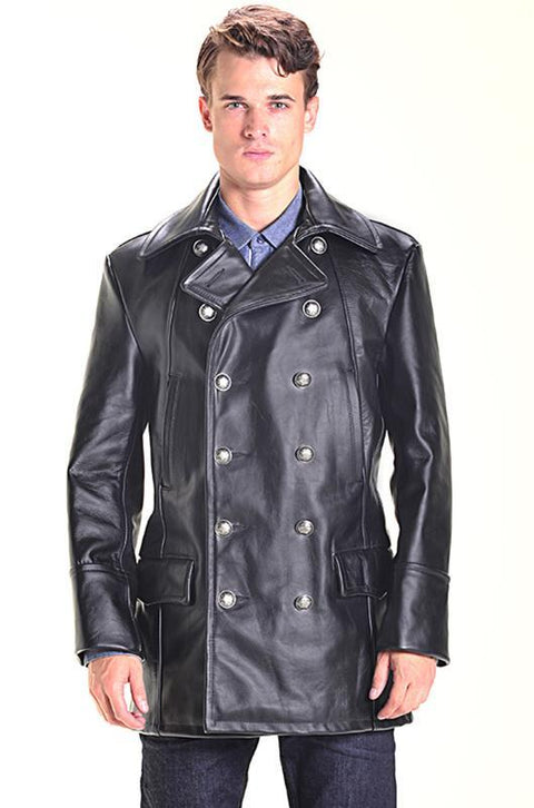 Schott NYC  Double Breasted Leather Jacket