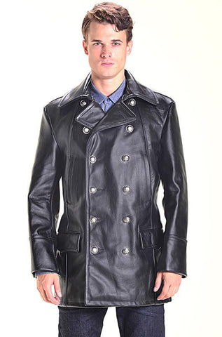 Schott NYC  Double Breasted Leather Jacket