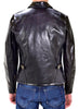 Schott NYC Men's Classic Horsehide Black Racer Motorcycle Leather Jacket with Spread Collar