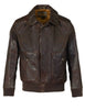 Schott NYC Men's Light Weight Oiled Cowhide Flight Leather Jacket
