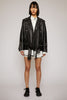 ACNE STUDIOS Oversized biker jacket black