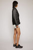 ACNE STUDIOS Oversized biker jacket black