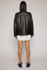 ACNE STUDIOS Oversized biker jacket black