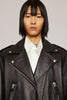 ACNE STUDIOS Oversized biker jacket black