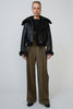 ACNE STUDIOS Shearling aviator jacket black / black