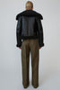 ACNE STUDIOS Shearling aviator jacket black / black