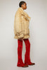 ACNE STUDIOS Shearling aviator jacket wheat beige/cream beige