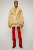 ACNE STUDIOS Shearling aviator jacket wheat beige/cream beige