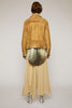 ACNE STUDIOS Distressed-suede biker jacket antique brown