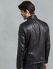 BELSTAFF DENESMERE LEATHER JACKET In Lambskin Black Leather