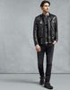 BELSTAFF DENESMERE LEATHER JACKET In Lambskin Black Leather