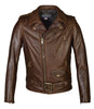 Schott NYC Waxy Natural Cowhide 50's Perfecto® Motorcycle Leather Jacket