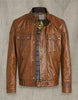 BELSTAFF GANGSTER 2.0 JACKET In Cognac Signature Hand-Waxed Leather