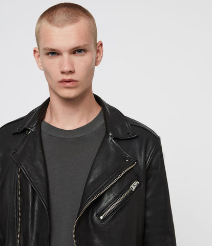 ALLSAINTS ROUNDHOUSE LEATHER BIKER JACKET