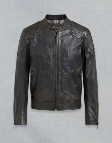 BELSTAFF OUTLAW LEATHER JACKET In Cognac Leather