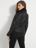 GUESS FAUX-FUR COLLAR MOTO JACKET